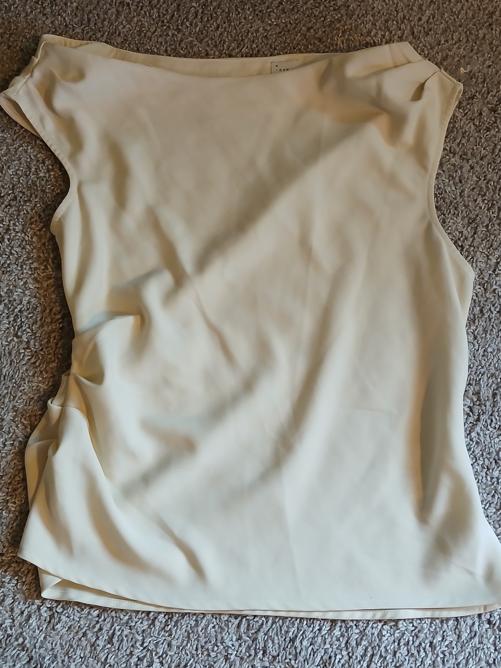 a new day Cream Boatneck Sleeveless Tank Top